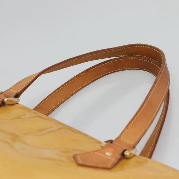 LOUIS VUITTON Monogram Vernis Houston Hand Bag Beige - Picture 8 of 16